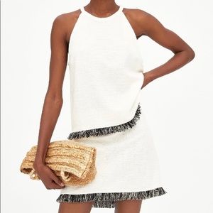 ZARA Tweed Halter top and skirt set BARELY WORN